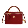 Yuezhi 2026 Nueva Bolsa de Mano Vintage de Moda tipo Caja, Bolso Pequeño Acolchado con Cadena estilo Chanel Versátil para Hombro o Cruzado para Mujer