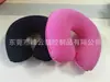 Almohada inflable de PVC con flocado para fabricante de voltaje, almohada inflable de playa, almohada inflable para el cuello del coche