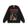 Camiseta de manga curta com estampa de figura de rua estilo americano, pesada, à prova d'água, camiseta de manga curta solta, para homens e mulheres, da moda nacional, para o verão
