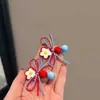 2025 Versão Coreana Doce Flor Laço Grampo de Cabelo Franja Presilha Menina Pequena Elástico de Cabelo Acessório de Cabelo Novo Estilo