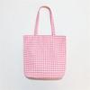 Bolsa de Lona a Cuadros de Gran Capacidad Japonesa Bolsa de Compras Bolsa de Hombro para Estudiante Bolsa Escolar Bolso Tote Vintage Bolso Tote de Moda