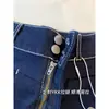 Elegante e descontraído Obtenha instantaneamente jeans skinny, retos, tonificados, de cintura alta, perna reta, perna larga Outono H092303