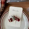 Novo Estilo de Natal Desenho Animado Grampo de Cabelo Tecido Tridimensional Preenchido com Algodão Feito à Mão Crianças Grampo de Cabelo Lateral Quebrado Franja Acessórios de Cabelo para Meninas