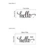Hellow Slogan Porta Adesivo Decorativo Banheiro Porta Sanitária Pintura Autoadesiva PVC Adesivo de Parede Removível