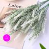 Espiga de Trigo de 5 Púas, Flores de Lavanda Artificiales Aterciopeladas de Alta Calidad, Flores Artificiales de Boda Estilo Pastoral, Plantas en Maceta, Ramos Falsos