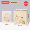 Bolsa Térmica Desechable Papel de Aluminio Para Llevar Comercial Horneado Postre Pastel Tiramisú Tela No Tejida Bolsa de Mano