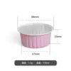 Bol para hornear de papel de aluminio engrosado, bandeja de papel específica para freidora de aire, molde para hornear reutilizable, capacillo de papel para pastel de horno