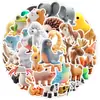Pegatinas de Graffiti de Animales 3D Transfronterizas 50 Piezas Pegatinas Decorativas Impermeables para Computadora y Maleta Pegatinas de Animales de Dibujos Animados Venta al por Mayor