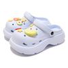 Sandalias de Manzana Rodaja Lindas Realistas de Suela Gruesa para Mujer, Estilo Casual de Playa de Verano, Zuecos Cómodos