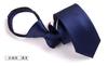 Corbata de Cinta Tricolor Easy-Pull Tb para Hombre y Mujer Formal Roja, Blanca y Azul a Rayas Corbata con Cremallera Versión Estrecha de 5 cm Moderna