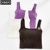 Camisola de primavera temprana, ropa interior para mujer, sujetador sin aro de acero, top de tubo con pecho envuelto, parte inferior de seda morera con almohadilla para el pecho