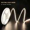 Tira de luz flexible COB 5V bajo voltaje serie completa, integración de alta densidad, iluminación uniforme sin puntos oscuros, especificaciones completas