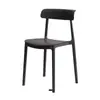 Silla de plástico para uso doméstico, engrosada, adecuada para mesas de comedor en restaurantes, cómoda para sentarse a largo plazo, uso comercial, diseño minimalista moderno, con respaldo, estilo nórdico