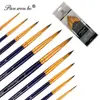 Set de Pinceles Personalizado de Fábrica 10 Plumas de Acuarela Pinceles para Óleo Pinceles de Madera Set Completo Combinación Plumas de Nylon Venta al por Mayor