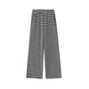 Pantalones de Arroz Glutinoso Rectos Rayados para Mujeres Embarazadas Mujer 2025 Nuevo Cintura Alta Temporada de Verano Holgados Adelgazantes Pierna Ancha Pantalones para Caminar Pantalones Rectos