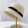 Gorro de Punto de Bloques de Color Nuevo Otoño para Mujer Elegante Versátil Simple Sombrero de Pescador con Protección Solar de Tendencia