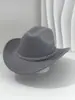 Sombrero de Vaquero Occidental Unisex Moda Malla Redonda Pedrería Piedra Preciosa Fedora Sombrero Jazz Escenario Festival Fiesta