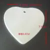 Venta al por mayor del fabricante Colgante de Navidad Redondo Transfronterizo Cerámica Doble Cara Esmalte Brillante Azulejo de Porcelana en Blanco Colgante Decorativo Brillante