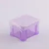 Caixa de Armazenamento Mini de Plástico para Casa Colorida com Fivela Caixa de Armazenamento de Mesa Caixa de Armazenamento Transparente Selada à Prova de Poeira Atacado