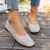 Zapatos de Mujer Talla Grande 2025 Nuevo Estilo Zapatos de Mujer Primavera y Otoño Estilo Coreano Punta Fina Zapatos Planos Bajos Mocasines Slip-On Venta al por Mayor de Zapatos de Mujer