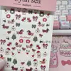 Punto Mayorista Pegatinas Navideñas de Manzana para Uñas Dachshund Estéreo Mariposa Lindas Pegatinas Adhesivas para Uñas DIY Impermeables