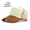 Sombrero de copa alta para hombre, Sombrero de sol para protección solar al aire libre en primavera y verano, Gorra de béisbol deportiva para mujer, Sombrero moderno de retazos con copa rígida
