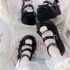 Estilo Lolita de Menina Fofa Sola Grossa Sapatos de Couro Pequenos Macios 2025 Novo Estilo Diário Versátil Sapatos Mary Jane Doces
