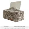 Caixa de Lenços de Tecido Antiga Textura de Luxo Leve Sala de Estar Mesa de Centro Mesa de Jantar Caixa de Papel Criativa Conjunto de Guardanapos Doméstico
