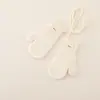 Cachecol de tricô liso, conjunto de luvas e cachecol de outono e inverno para crianças, meninos e meninas, luvas de pendurar no pescoço, cachecol grosso e quente
