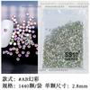 Venta al por mayor de fábrica Guomao diamantes de imitación diy Blanco AB color mágico diamante plano diamante A taladro de uñas para joyería carcasa de teléfono móvil taladro