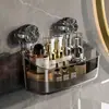 Estante de almacenamiento con ventosa, estante de almacenamiento sin taladro, caja de almacenamiento con ventosa, organizador de lavabo de baño con ventosa