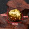 Pulseira com Fio Vermelho e Contas com Mantra de Seis Palavras Banhada a Ouro para Mulheres Acessório de Mantra DIY Atacado