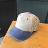 Gorra de Béisbol Cruzada para Hombres y Mujeres Estilo Coreano Casual Ala Suave Color Lavado Bloque de Color Primavera Otoño Protección Solar Ala Curva Gorra Pico de Pato Fabricación de Logo