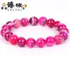 Pulseira de Ágata Multicolorida Disponível 19cm 8mm Vermelho Rosa Lápis Lazúli Ágata Envolvida em Fio Pulseira de Casal Joia para Mão Fábrica Atacado