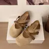 Zapatos Mary Jane de estilo retro 2026, de una sola pieza, con aumento interno de altura de 5 cm, doble uso, suela gruesa, todo en uno para falda de primavera