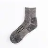 Calcetines Personalizados Denoho Estilo Norteamericano 84 Punto Grueso Antideslizantes de Bucle Alto Mezcla de Lana para Correr al Aire Libre, Montañismo y Senderismo