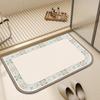Alfombra de piso para mueble de baño fuerte absorbente puerta de inodoro alfombra antideslizante alfombra para puerta de baño secado rápido resistente a las manchas alfombra de piso multimaterial