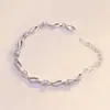 Pulsera de Cristal Nueva Ola Amor para Niñas, Pulsera de Amistad Estilo Fresco de Verano con Diamante Azul, Pulsera de Tacto de Alta Gama