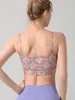 Sujetador Deportivo Estampado Vintage con Tirante para Mujer con Almohadilla en el Pecho Ropa Interior para Fitness Ropa de Yoga Chaleco Sujetador de Recoger