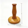 Escova de Massagem de Madeira Maciça Cabo de Madeira Cabo Massageador de Madeira de Faia Acessórios Escova Meridian Cabo de Madeira Estoque de Fábrica Suporte