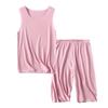 Conjunto de Colete Verão Casual Sem Ossos Menina Meninos Colete Shorts Pacote Duplo Colete de Bebê Calça de Verão