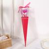 Caja Triangular Flor Eterna Regalo Ramo de Boda Empaque Flor de Plástico Flor Artificial Regalo Empaque de Flores Regalo Día del Maestro