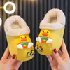 Pantuflas de Algodón para Niños y Niñas, Invierno Engrosadas de Felpa Cálidas Impermeables Bebé Hogar Pantuflas de Algodón de Punta Cerrada, Dropshipping