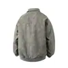 2026 Nueva Chaqueta de Cuero Mate Tie-Dye de Otoño/Invierno Transfronteriza para Hombre de Corte Holgado con Cuello de Solapa Talla Grande Moda Casual Abrigo Cárdigan