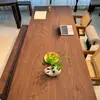 Mesa de Madera Maciza de Nogal Negro Norteamericano, Tablón Completo, Madera Cruda, Escritorio de Nogal Sudamericano, Mesa de Comedor, Mesa Larga