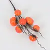 7 cabeças simulação caqui decoração interior casa hotel fruta simulação Balde de Ano Novo arranjo de flores flor artificial fábrica atacado