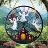 Decoración Halloween Araña Calabaza Calavera Fantasma Acrílico Transfronteriza 20cm Colgante Porche Exterior Patio