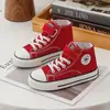 Zapatos de Lona para Niños de Caña Alta con Velcro Zapatos para Niños Bebé Primavera y Otoño Tenis para Niños Zapatos Deportivos Zapatos Blancos para Niñas