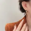 Brincos de Corrente Estilo Francês Retrô Estampa de Leopardo para Mulheres, Brincos de Argola de Alta Qualidade, Brincos Personalizados Sexy e Brincos