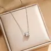 Collar simple estilo Ins con micro-pavé de diamantes, serie de cintura delgada para niñas, cadena de clavícula versátil personalizada, mismo estilo que Xiaohongshu